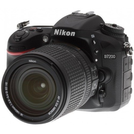 Nikon D7200 DSLR: 24.1 MP, Wi-Fi, 18-55mm DX VR Lens